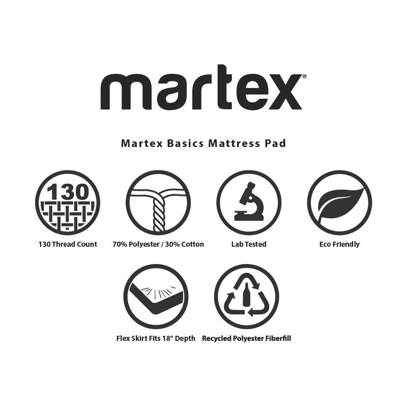 Martex Basics Deluxe Woven Mattress Pad