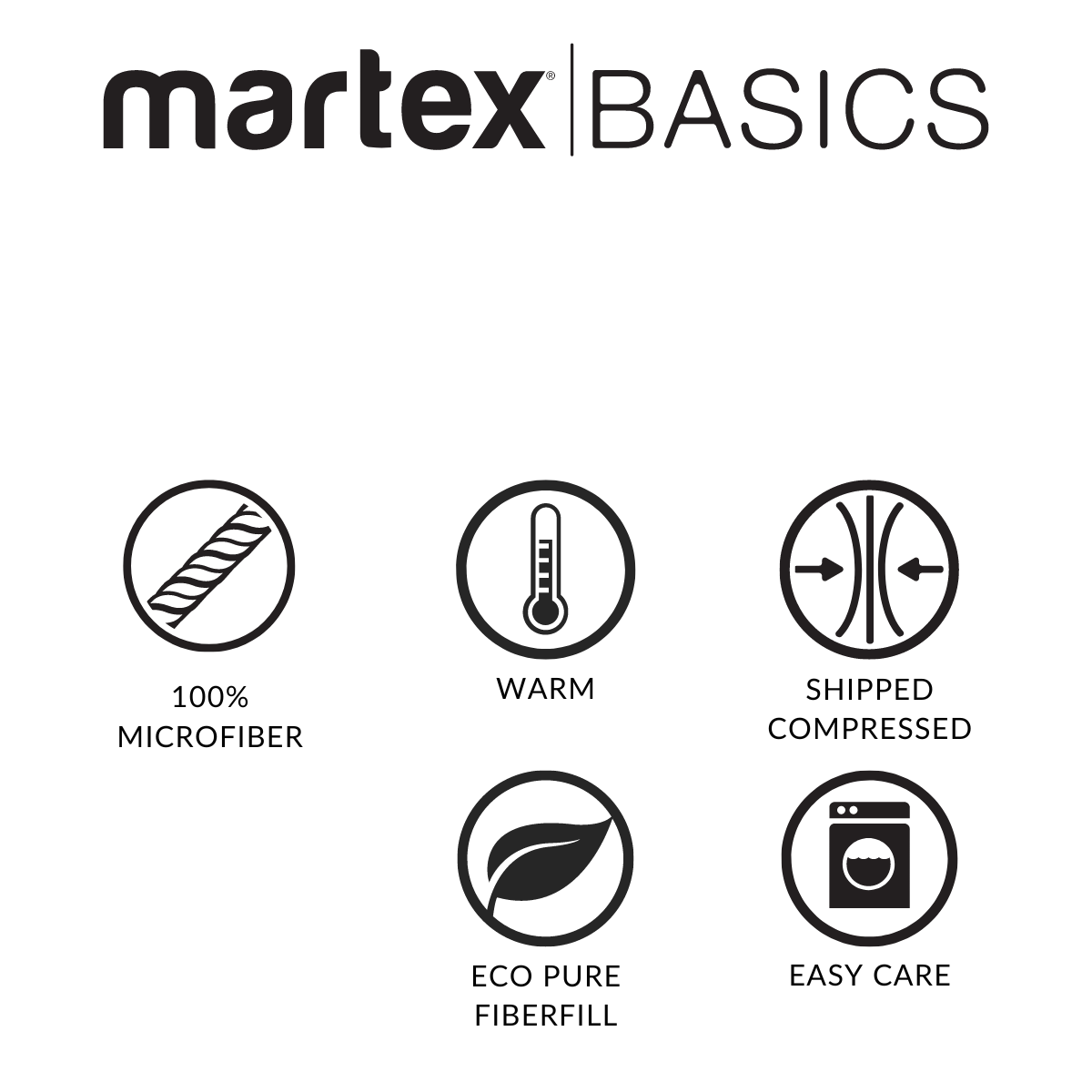 Martex Basics Down Alternative Quilted Comforter