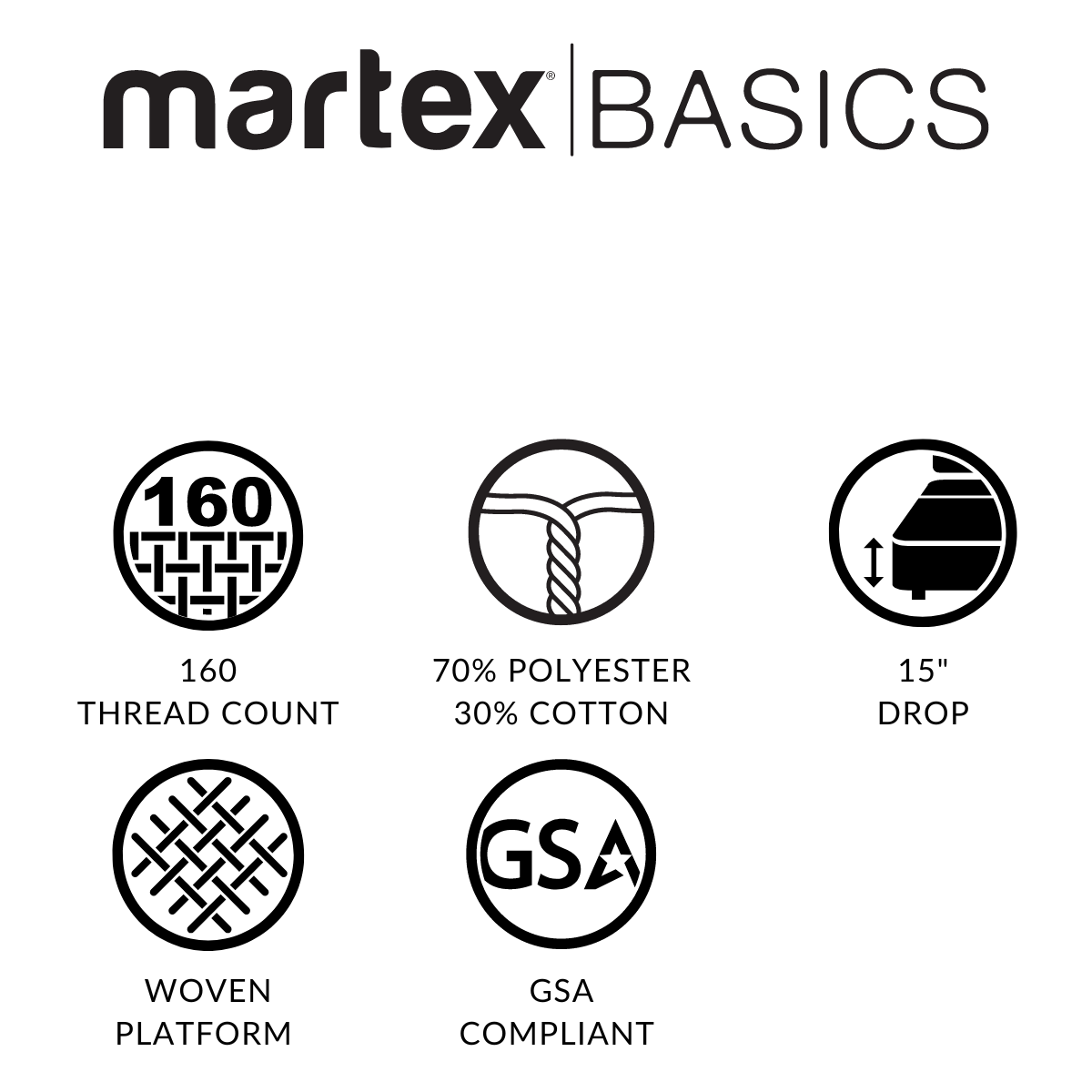 Martex Basics Bedskirts