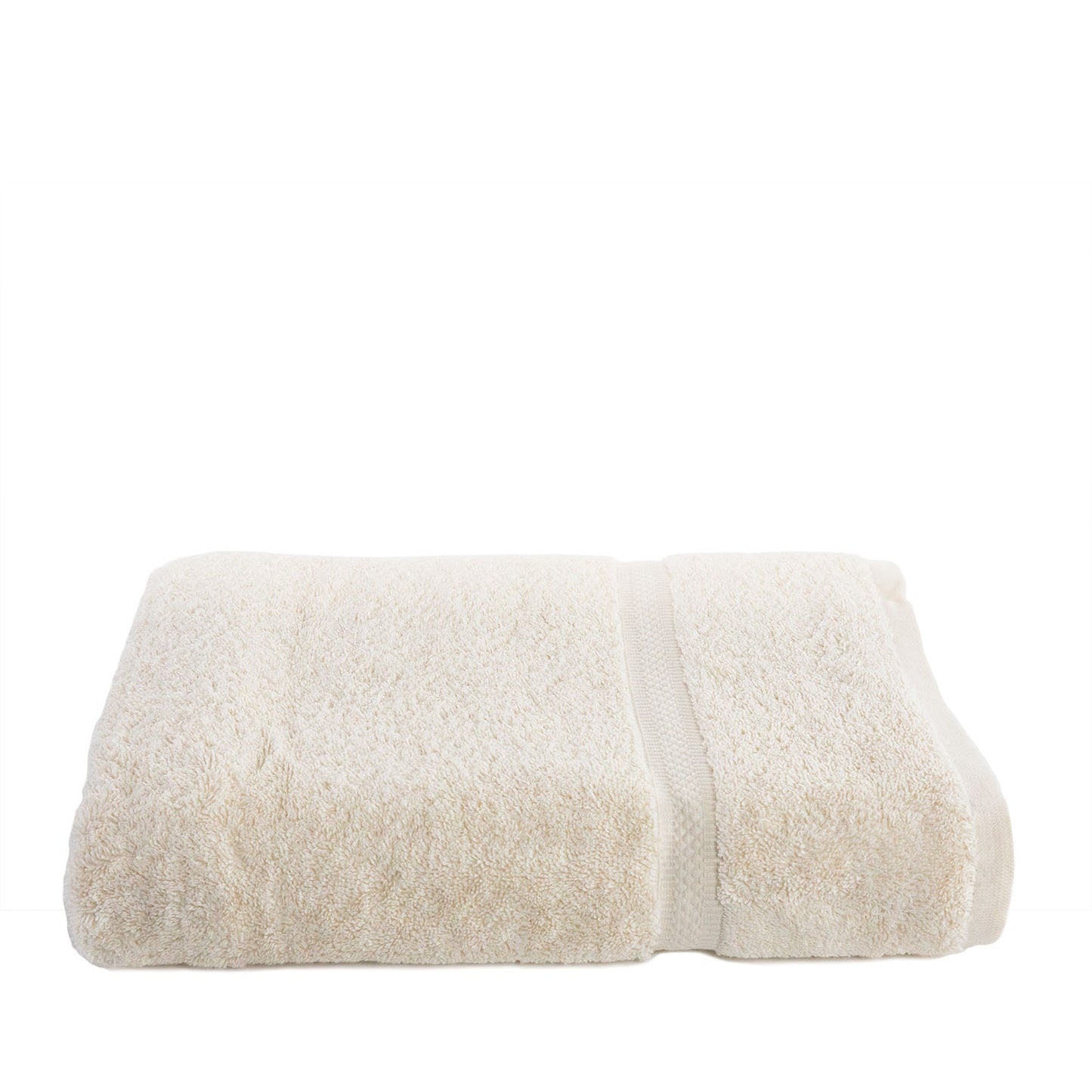 one ecru towel folded