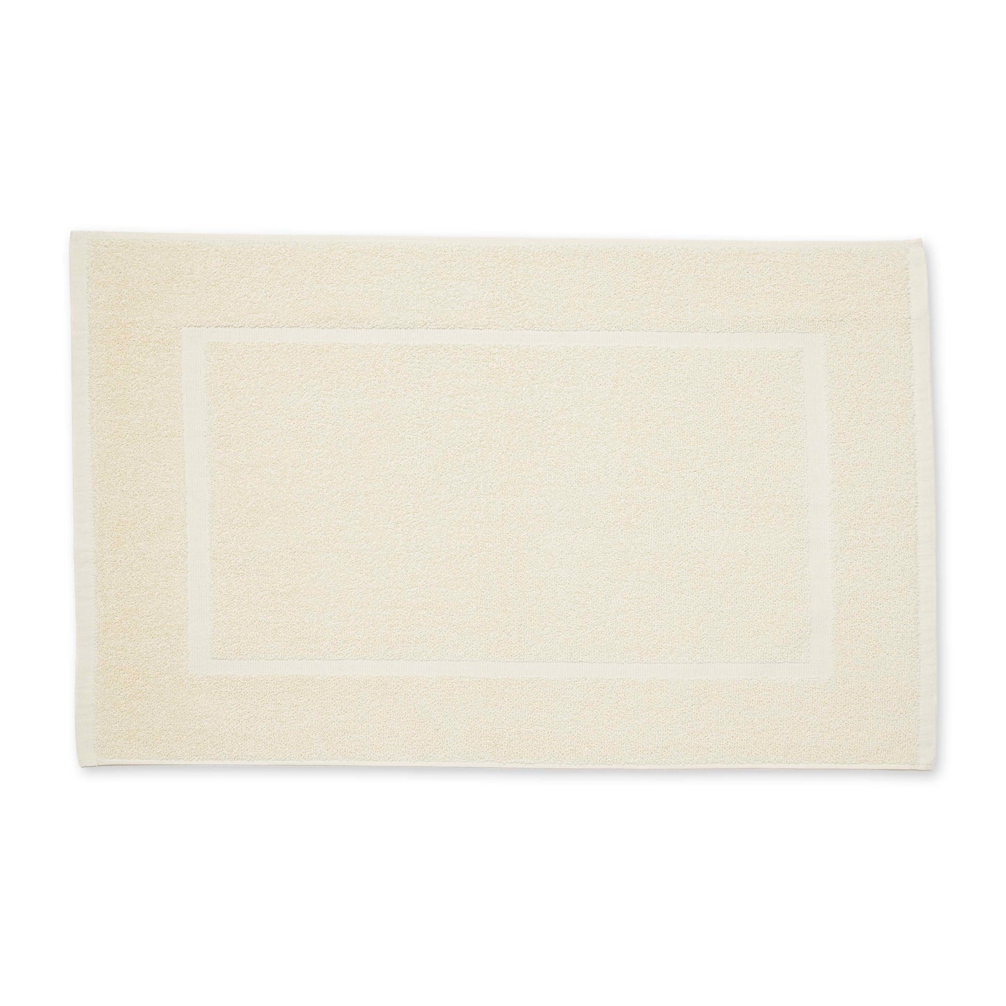 one ecru bath mat