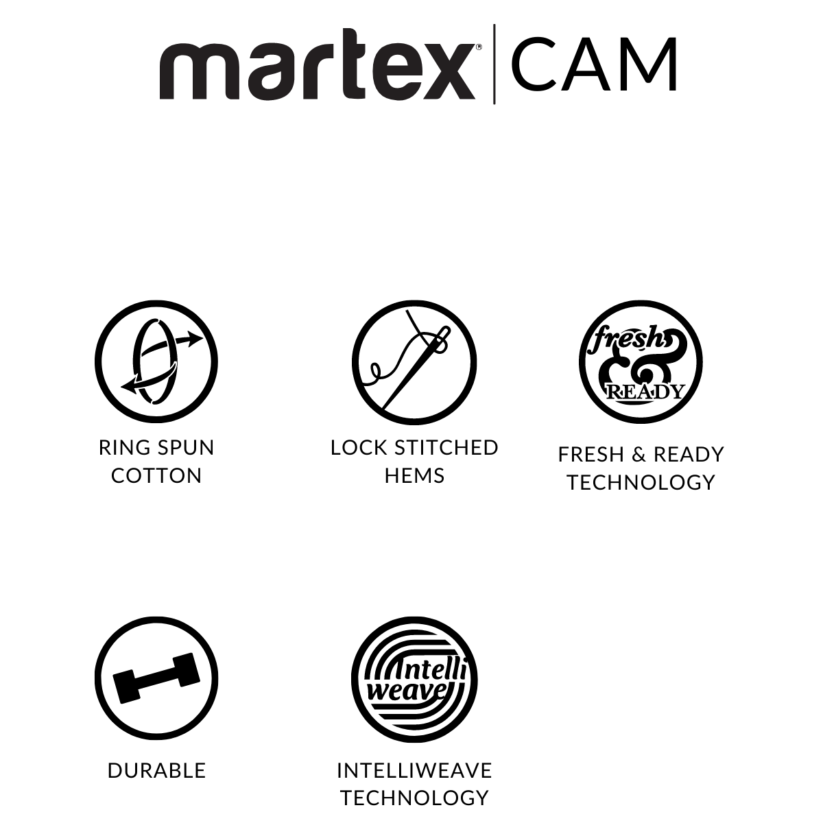 Martex Cam Blue Center Stripe Pool Towel