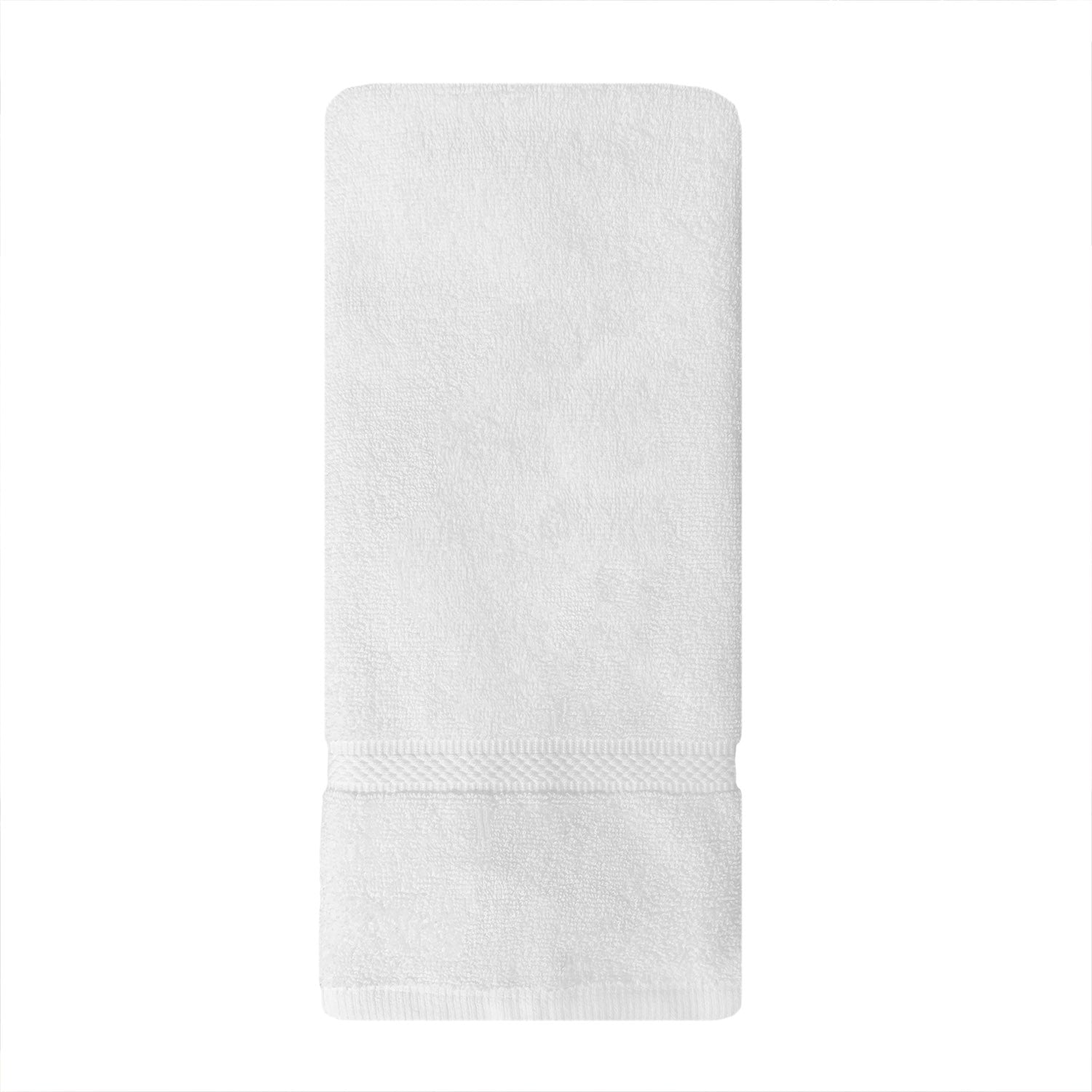 single white cotton towel