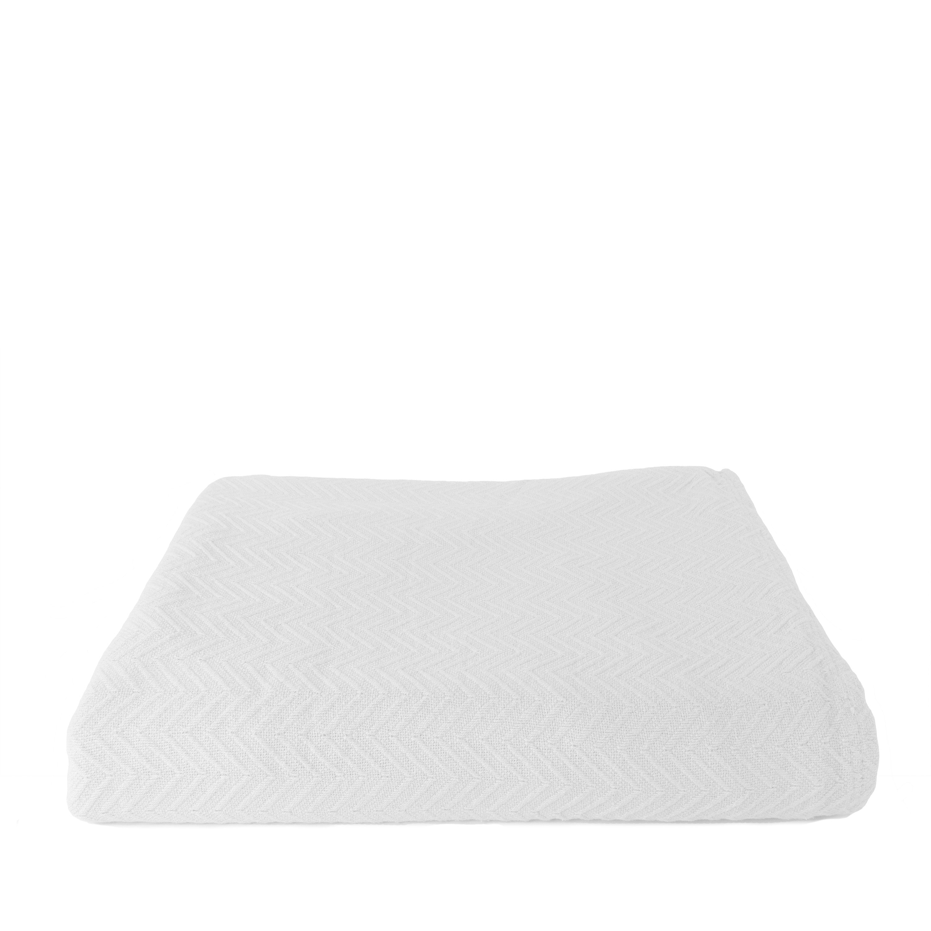 one white blanket folded