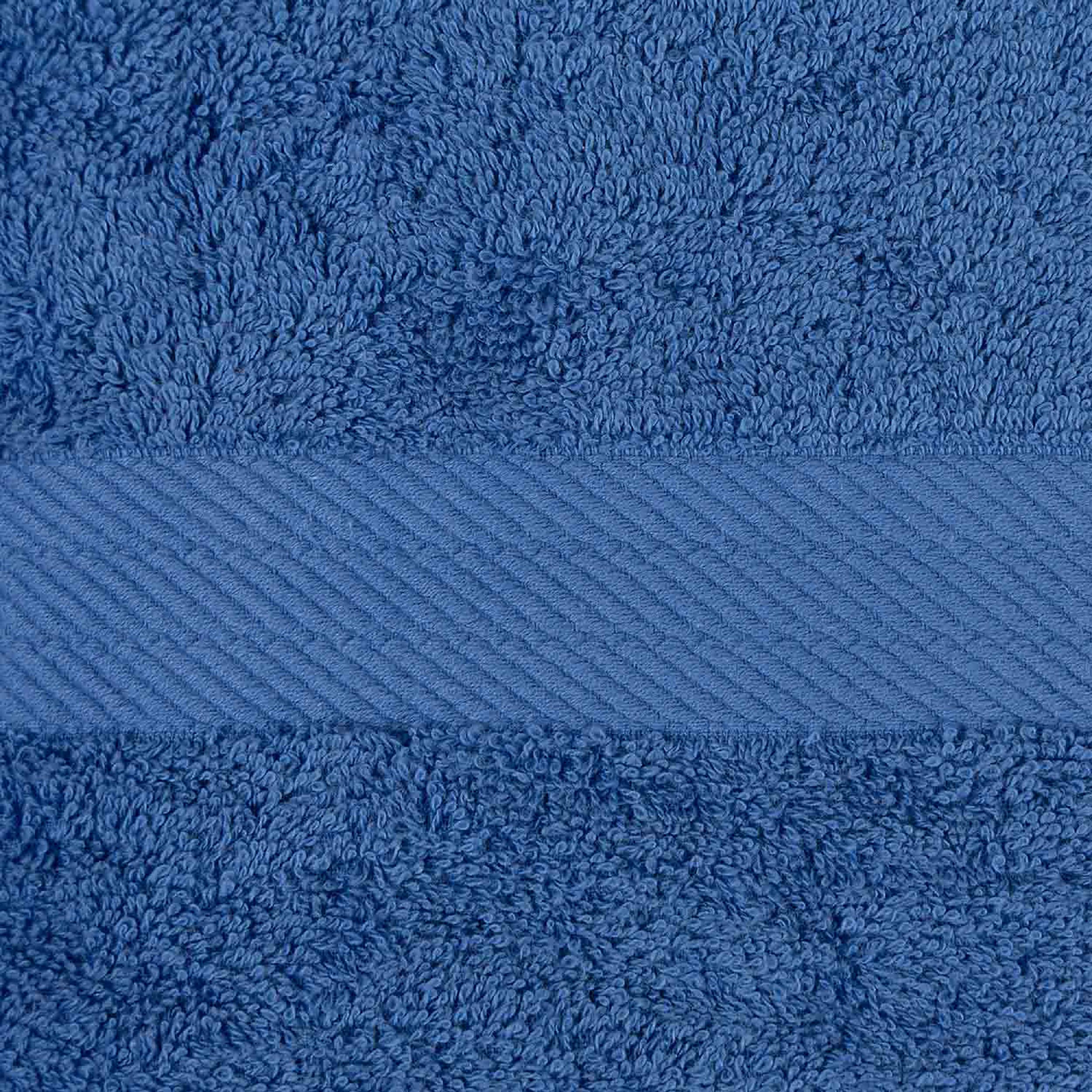 royal blue towel close up 