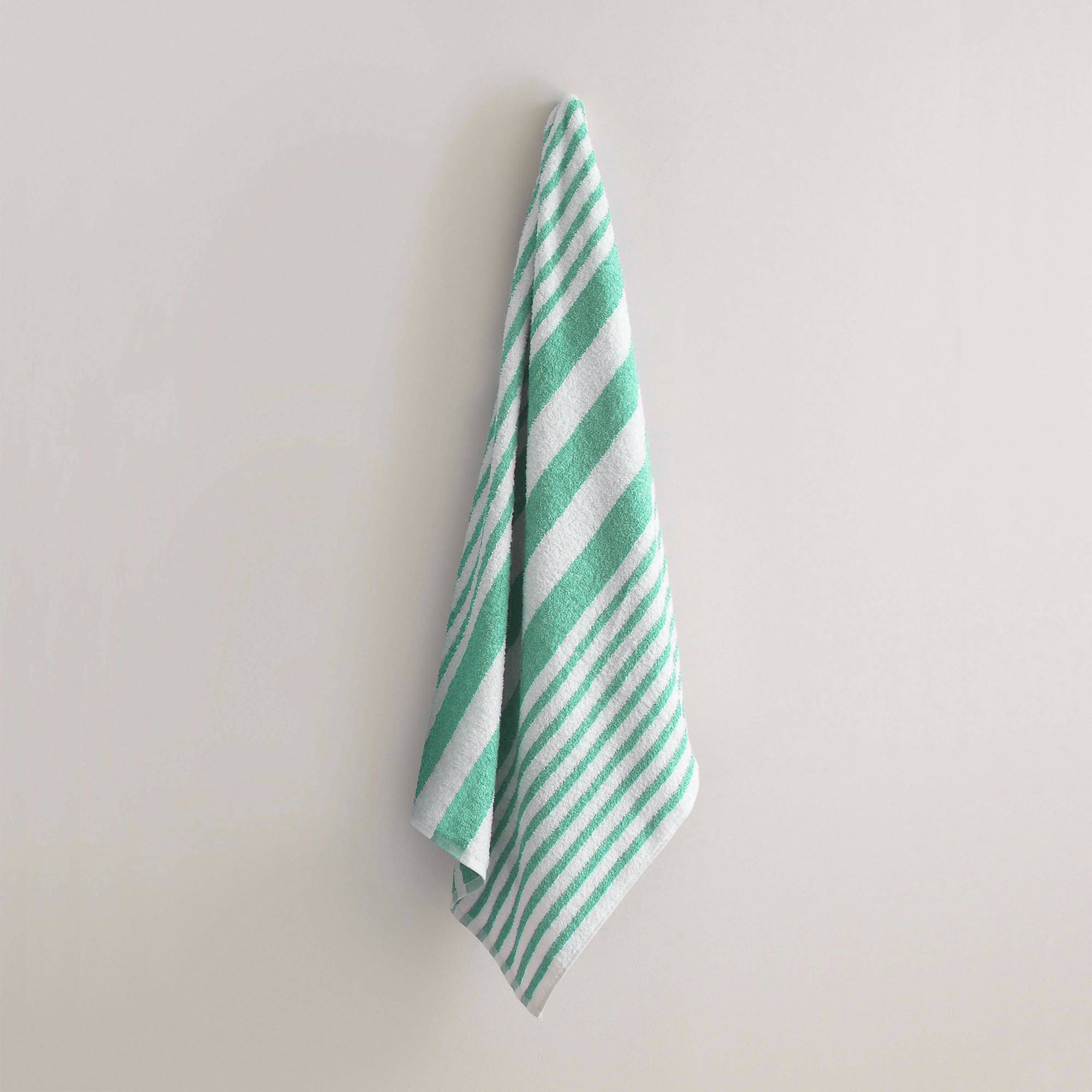 jade striped pool towel