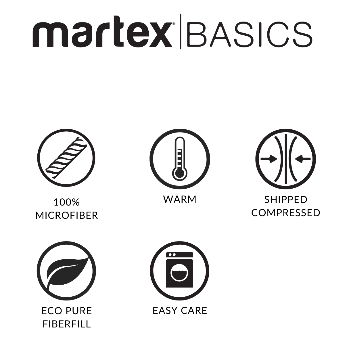 Martex Basics Down Alternative Quilted Blanket