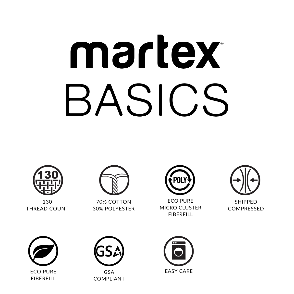Martex Basics Pillow Compressed