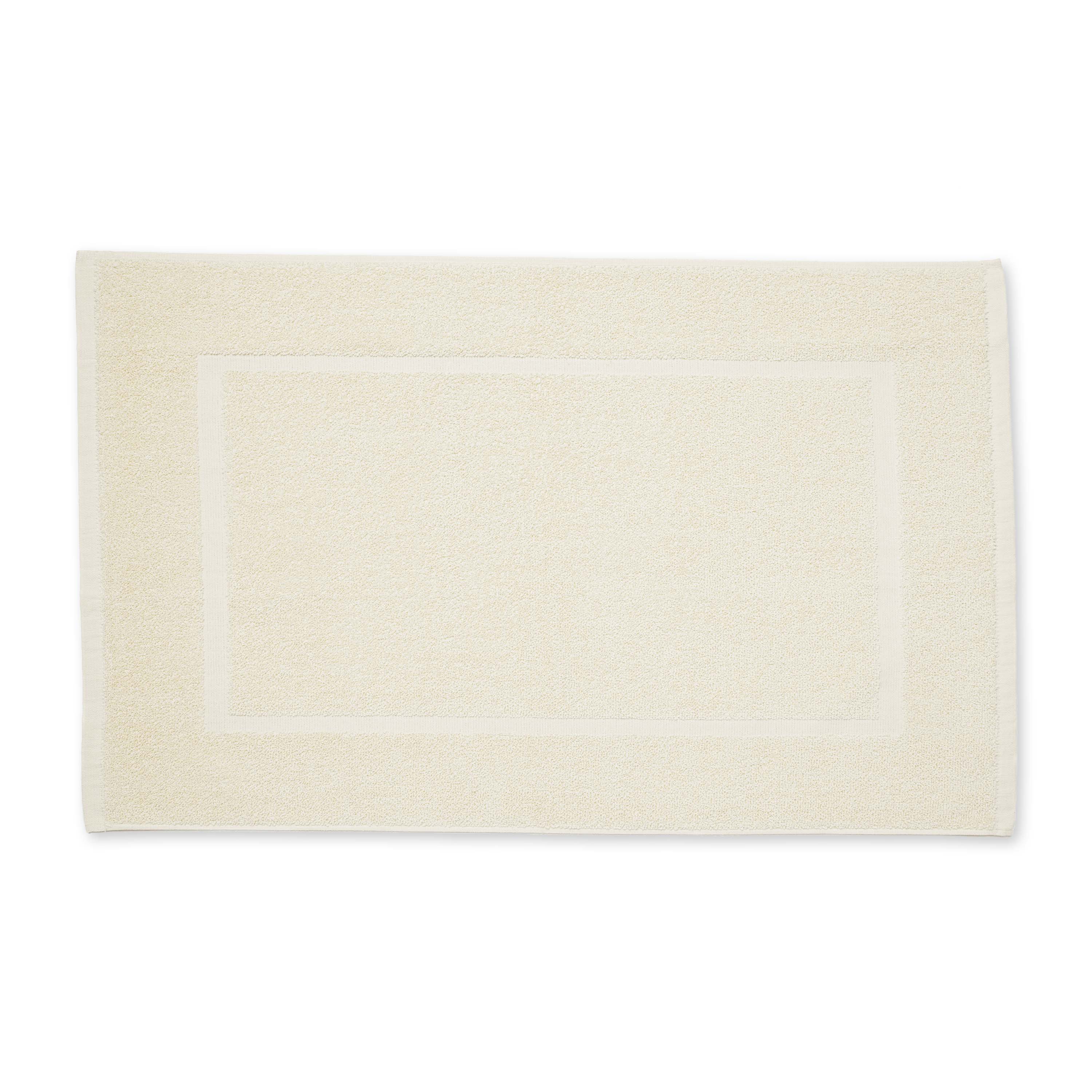 one ecru bath mat