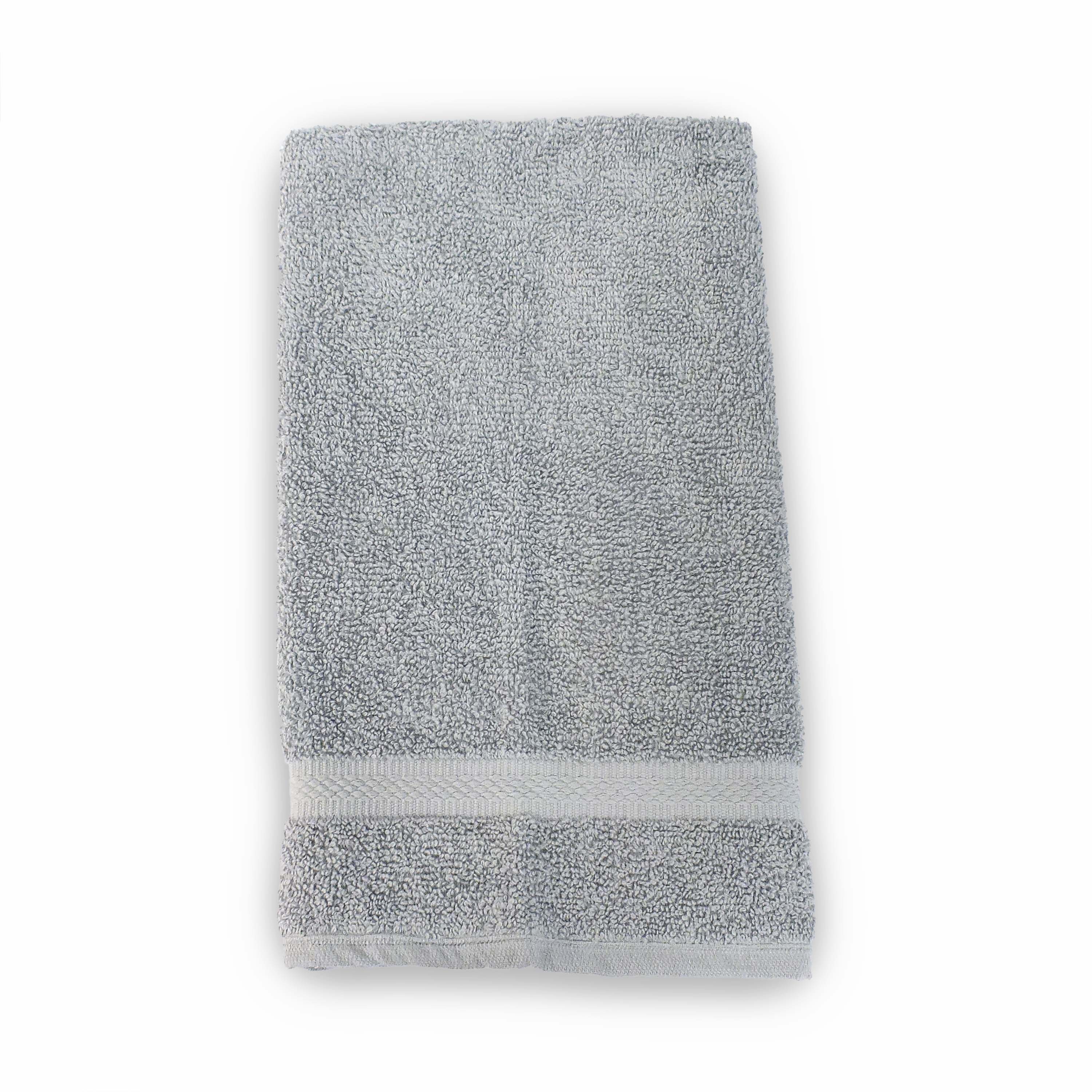 one gray hand towel