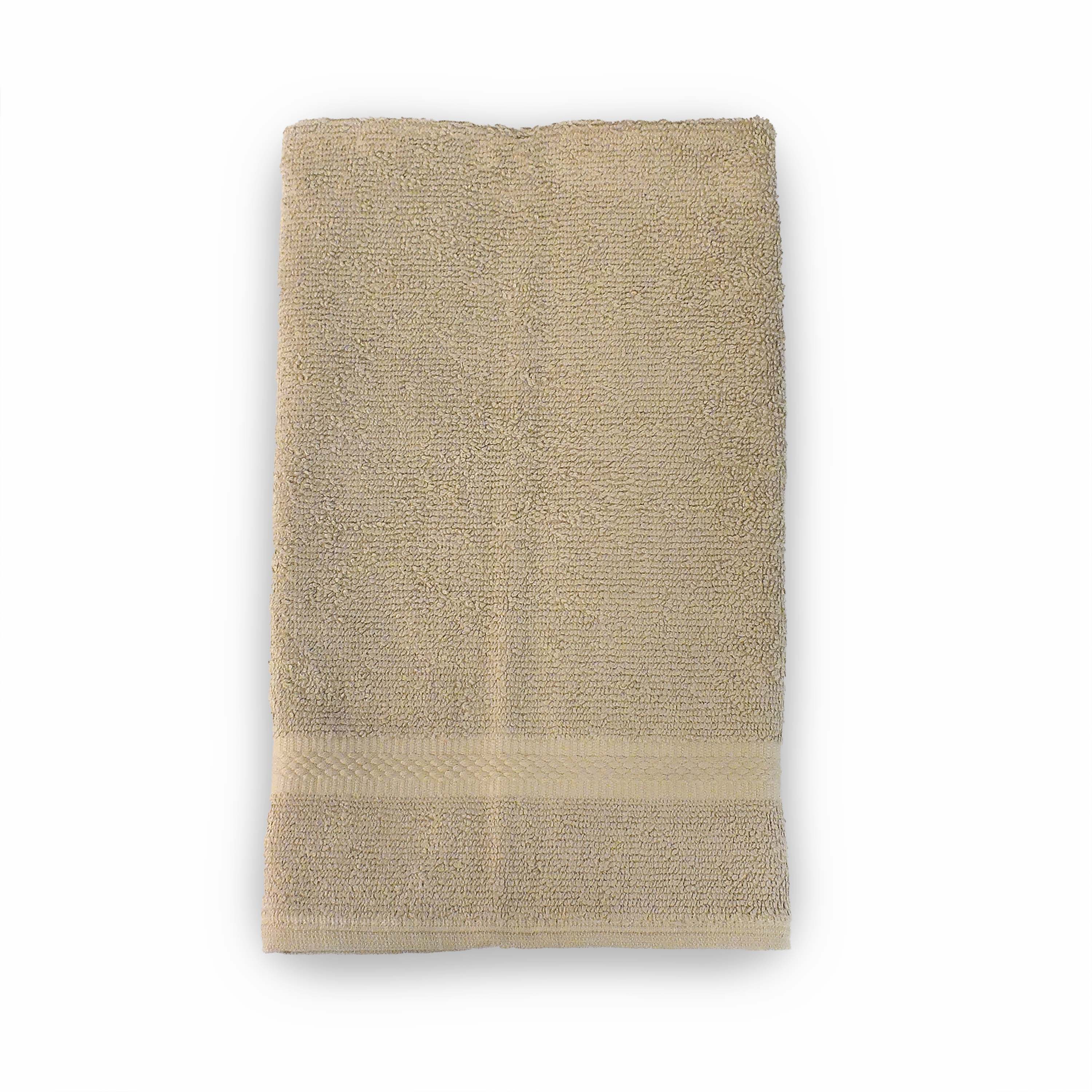 one khaki hand towel
