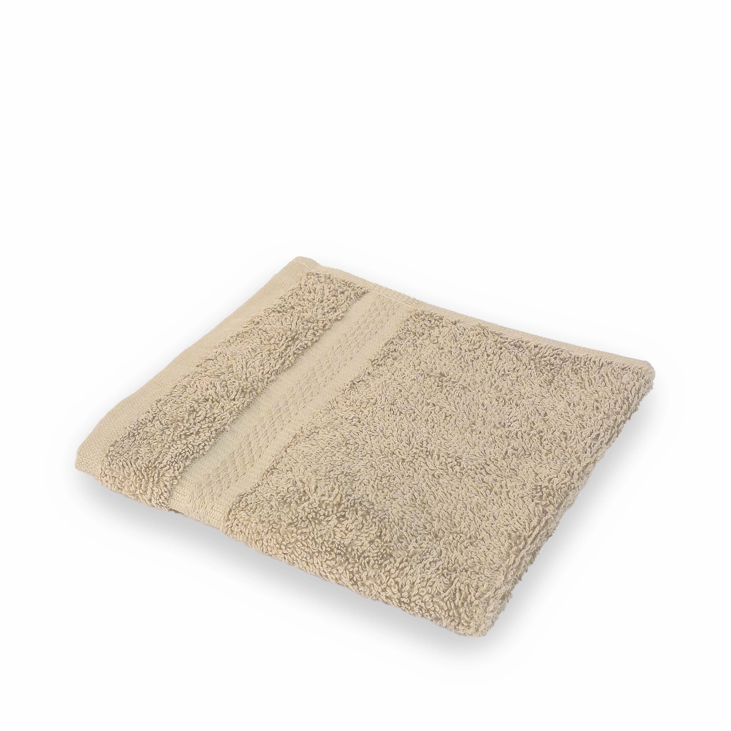 one khaki washcloth