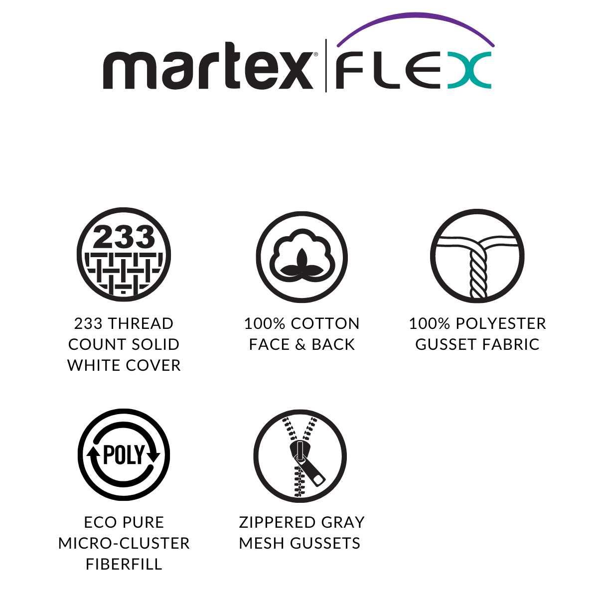 Martex Flex Pillow Non Compressed