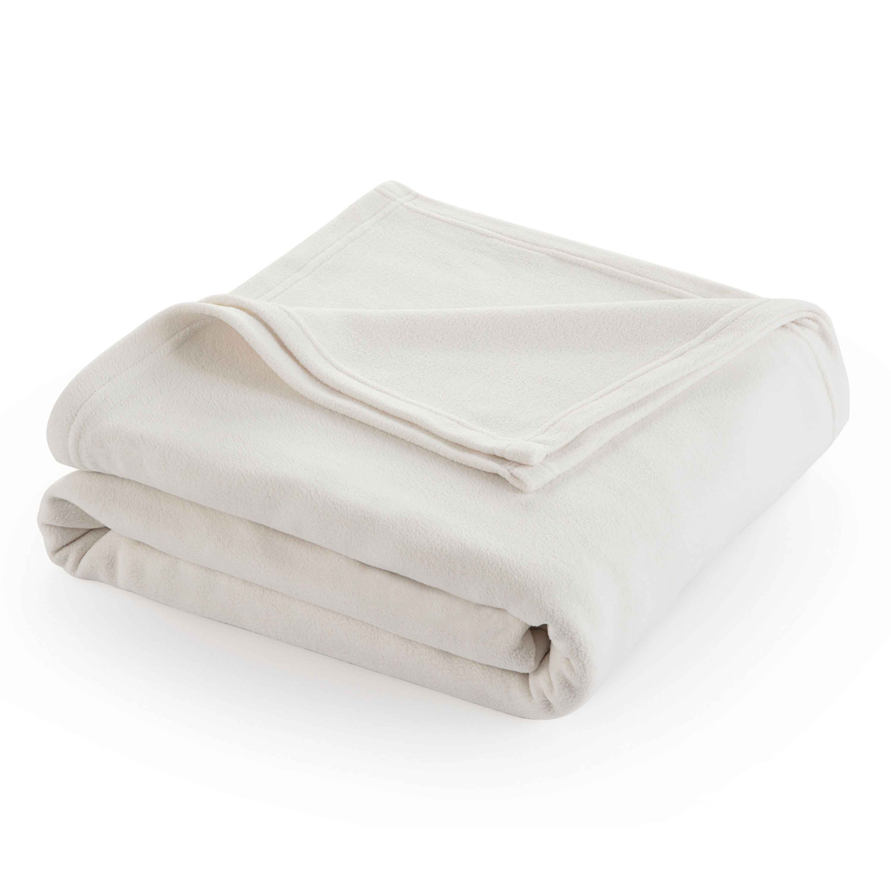 ivory throw fleece