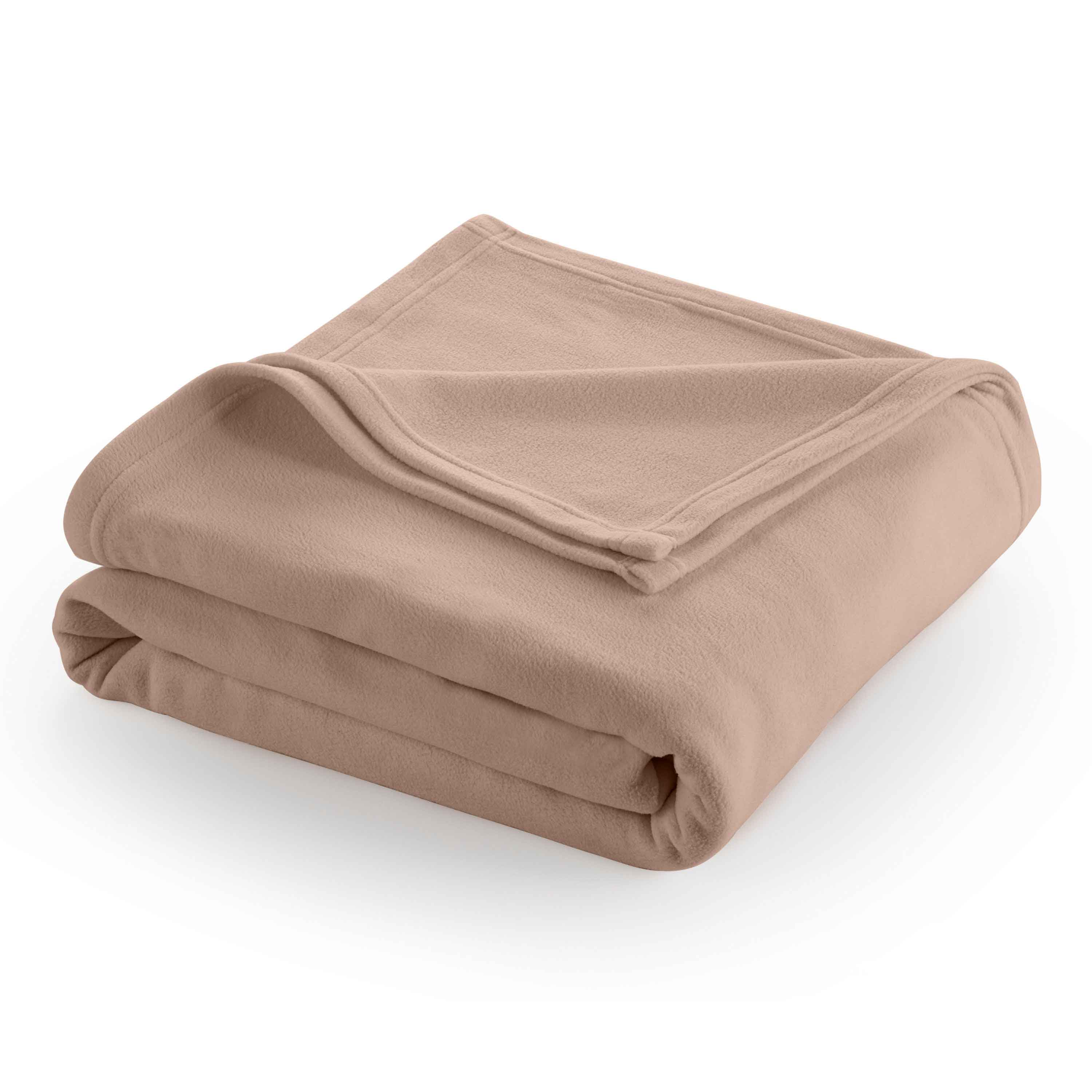 tan throw fleece