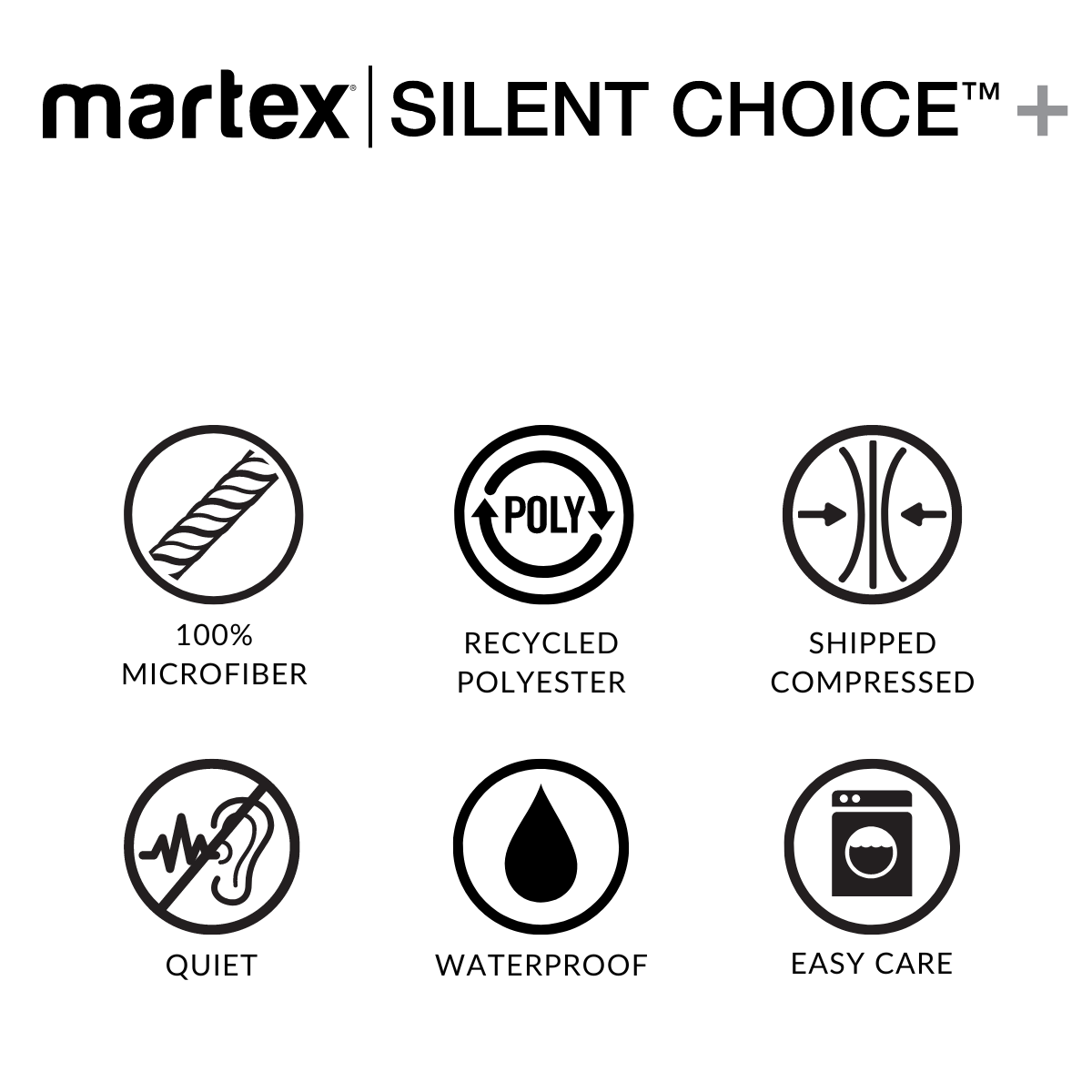 Martex Silent Choice + Quilted Waterproof Mattress Pad