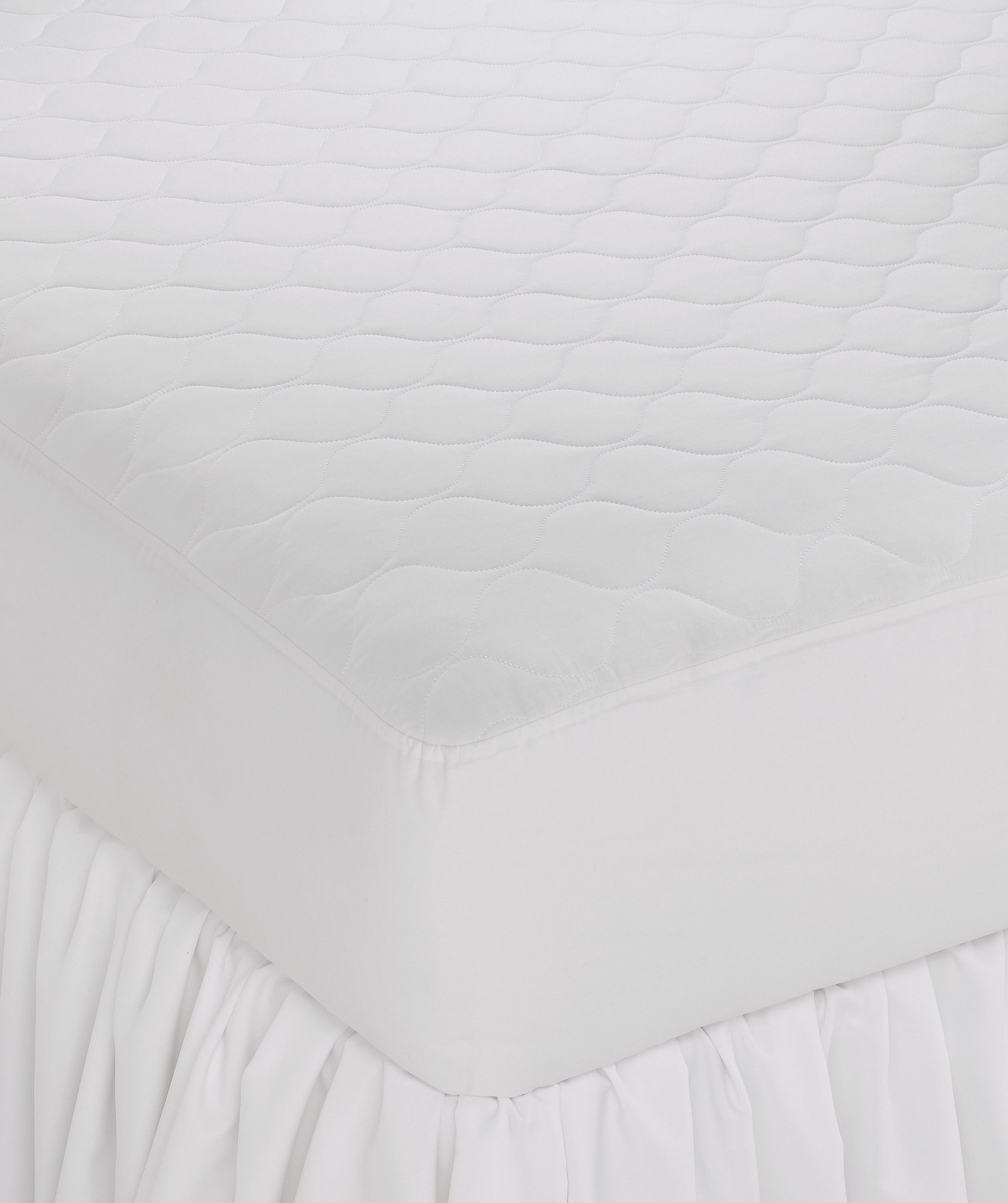 deluxe white mattress pad