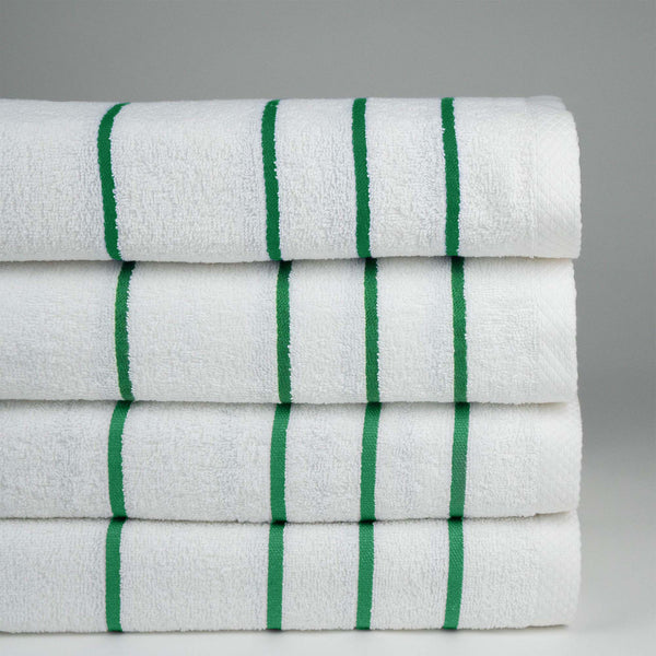 Martex Resort Stripe Green Pool Towel
