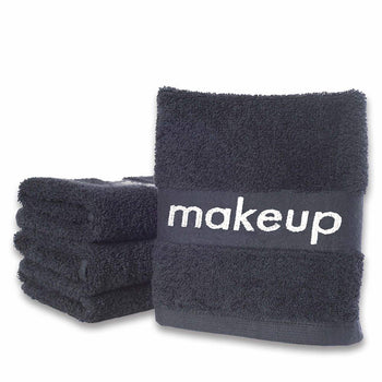 stack of three makeup wash cloths