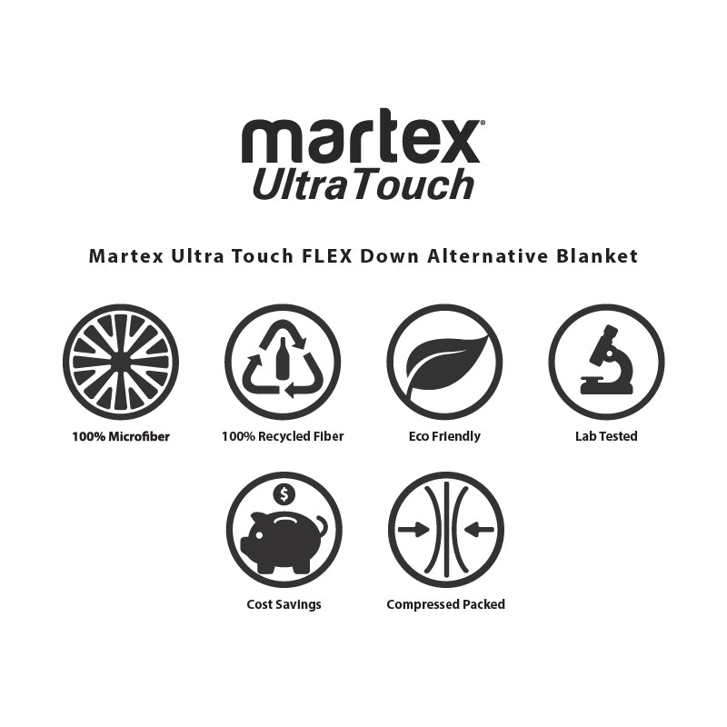Martex Ultra Touch Flex Microfiber Blanket